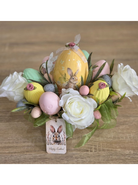 Aranjament decorativ handmade pentru Paște 