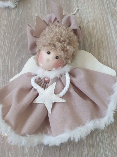 Ingeras Rose cu aripioare 22x25 cm.