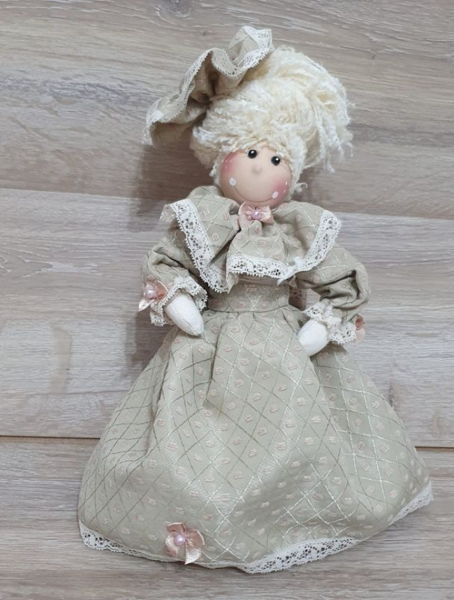 Păpușă decorativă Christmas Story Beige dim. 30 cm.