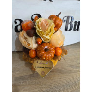 Aranjament- Dovleac decorativ de toamnă 
