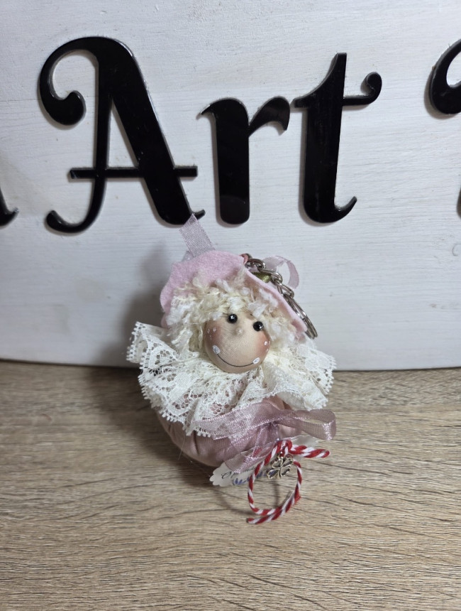 Breloc decorat manual ~ 13 cm. 