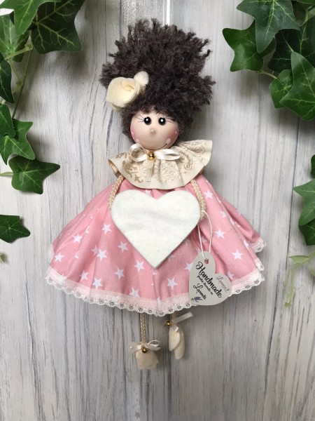 Păpușică decorativă cu agățătoare Rose dim.~20 cm
