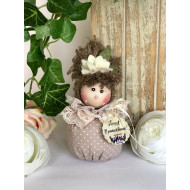 Păpușă handmade Primavera cu aromă de lavandă
