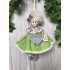 Păpușică decorativă cu agățătoare Lime dim.~20 cm