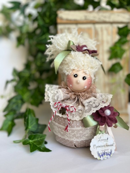 Păpușică decorativă cu lavandă  ~22 cm