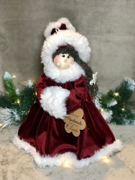 Păpușă handmade -Christmas Magic- dim. 40 cm